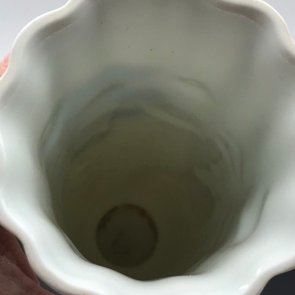 Vtg AK Kaiser Manfred Frey Fluted Scalloped Rim Porcelain Vase W Germany #620/27 - Picture 3 of 8